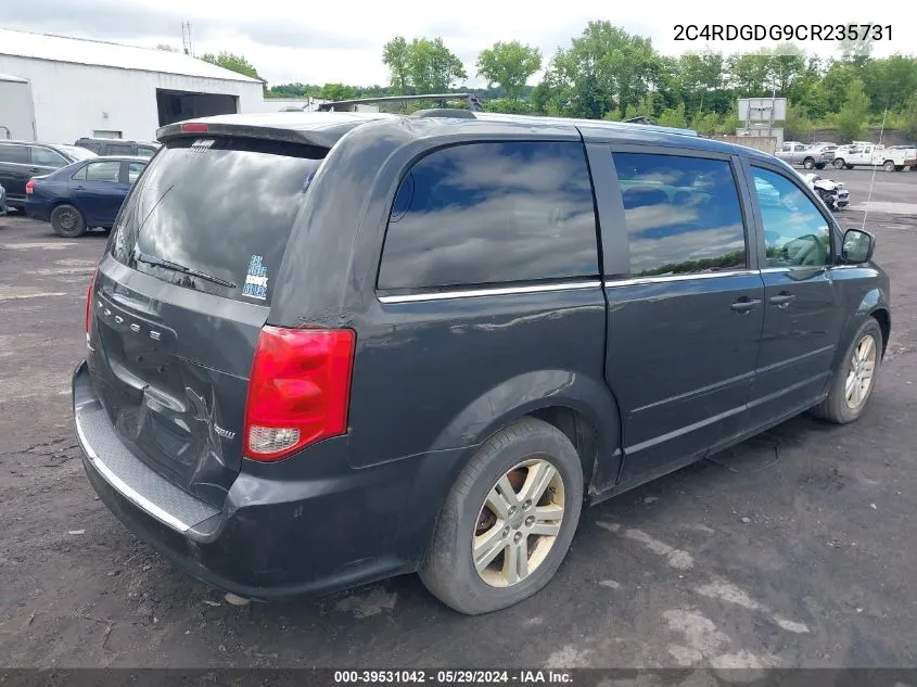 2012 Dodge Grand Caravan Crew VIN: 2C4RDGDG9CR235731 Lot: 39531042