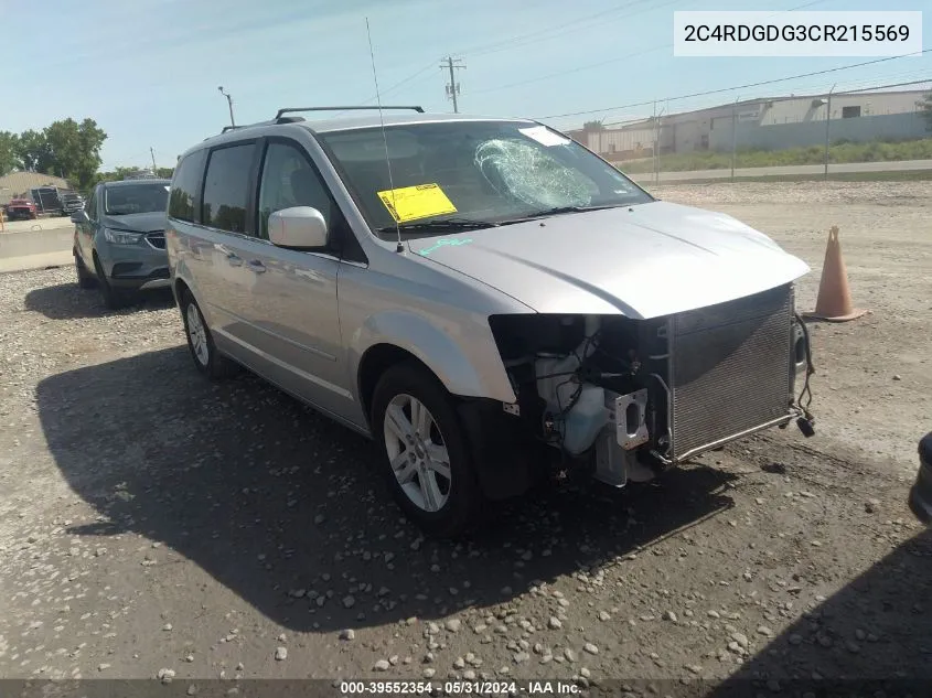 2012 Dodge Grand Caravan Crew VIN: 2C4RDGDG3CR215569 Lot: 39552354