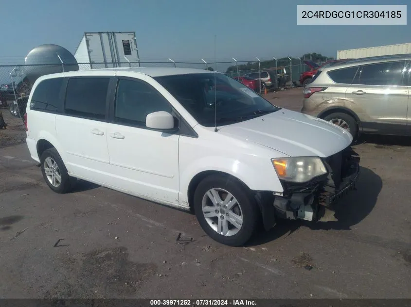 2C4RDGCG1CR304185 2012 Dodge Grand Caravan Sxt