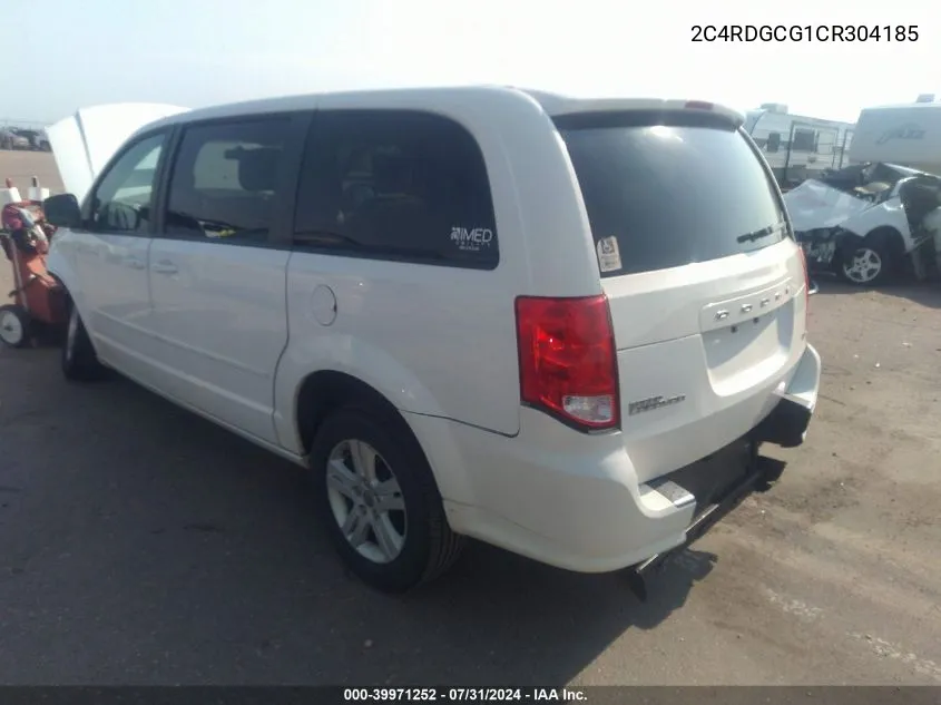 2C4RDGCG1CR304185 2012 Dodge Grand Caravan Sxt