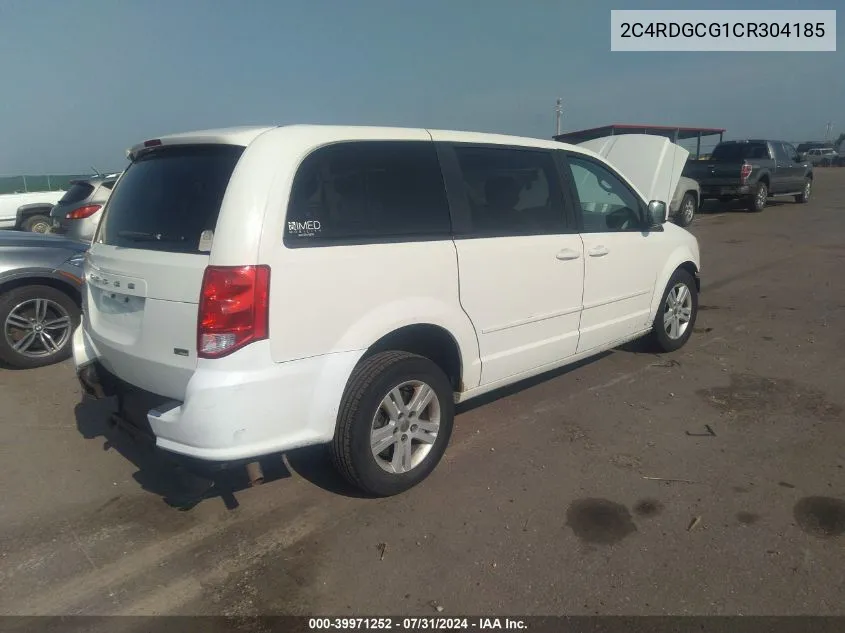 2C4RDGCG1CR304185 2012 Dodge Grand Caravan Sxt