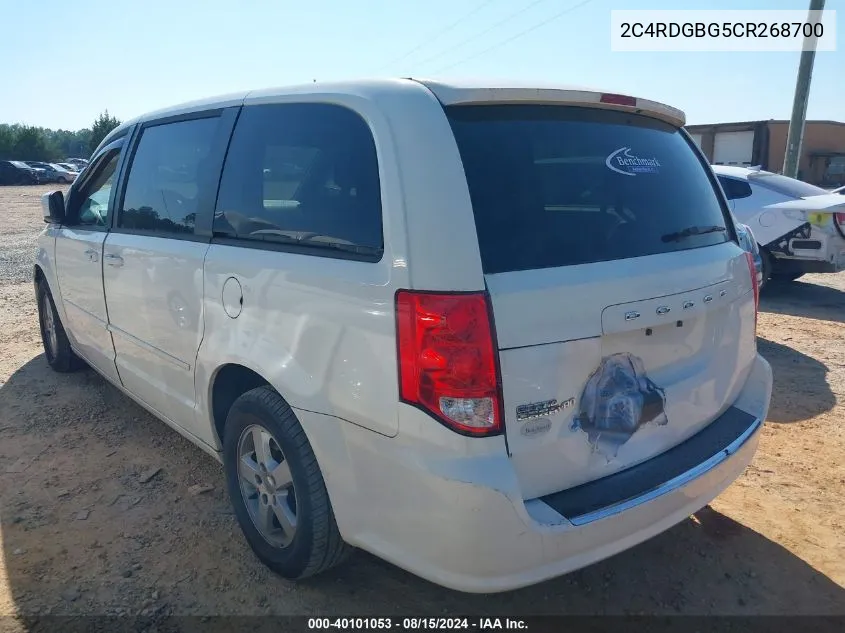 2C4RDGBG5CR268700 2012 Dodge Grand Caravan Se/Avp