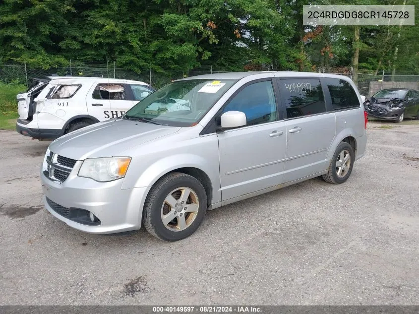 2012 Dodge Grand Caravan Crew VIN: 2C4RDGDG8CR145728 Lot: 40149597