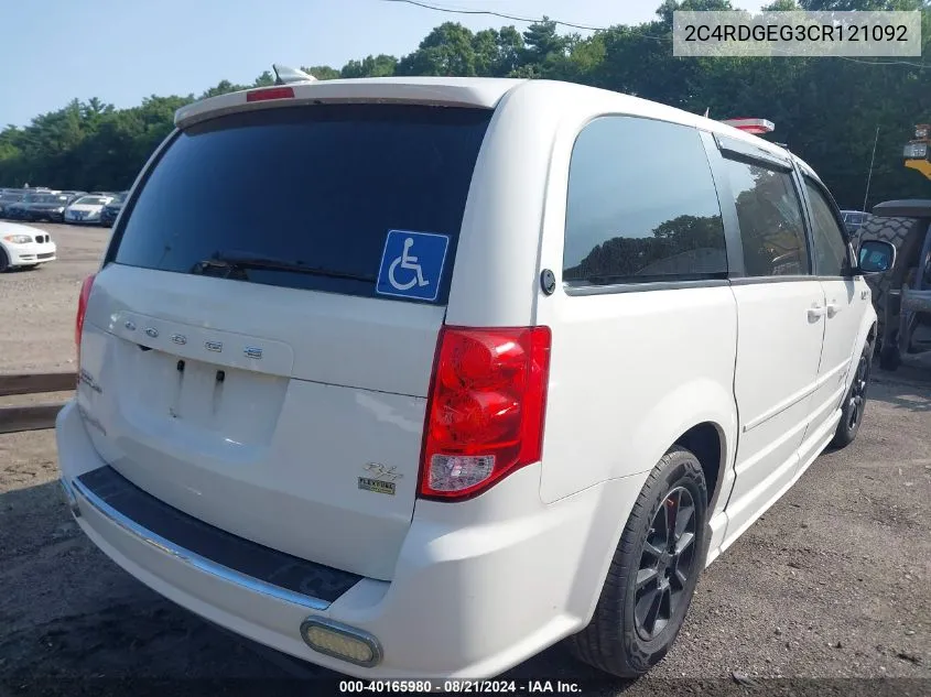 2C4RDGEG3CR121092 2012 Dodge Grand Caravan R/T