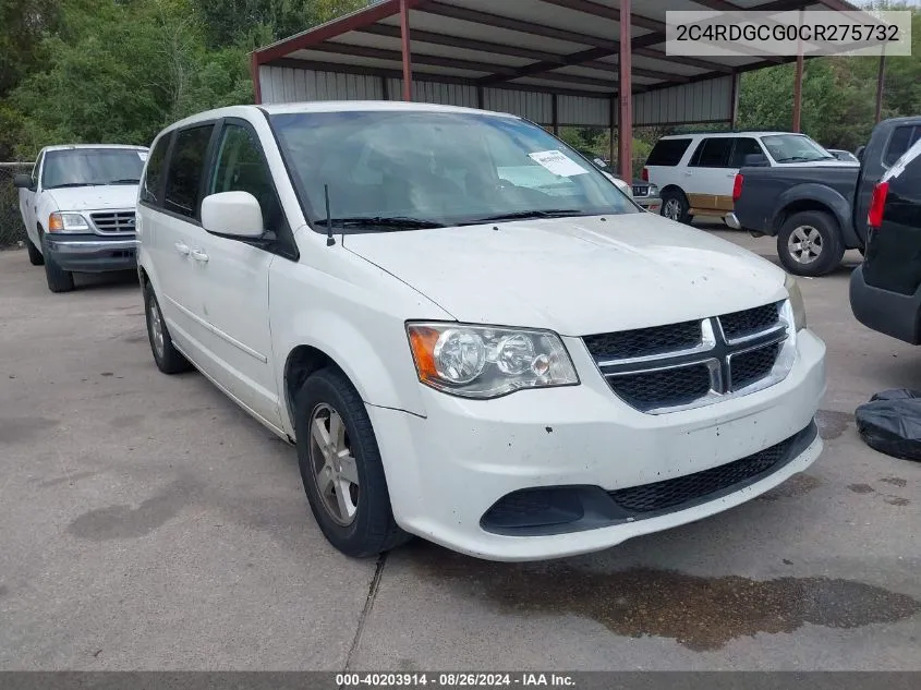 2012 Dodge Grand Caravan Sxt VIN: 2C4RDGCG0CR275732 Lot: 40203914