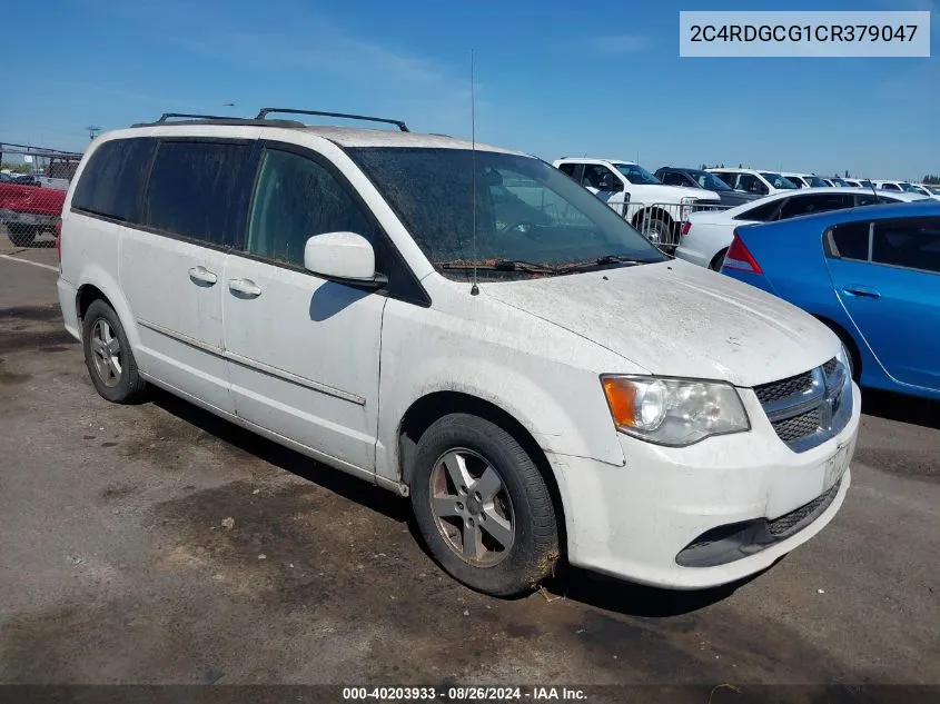 2012 Dodge Grand Caravan Sxt VIN: 2C4RDGCG1CR379047 Lot: 40203933