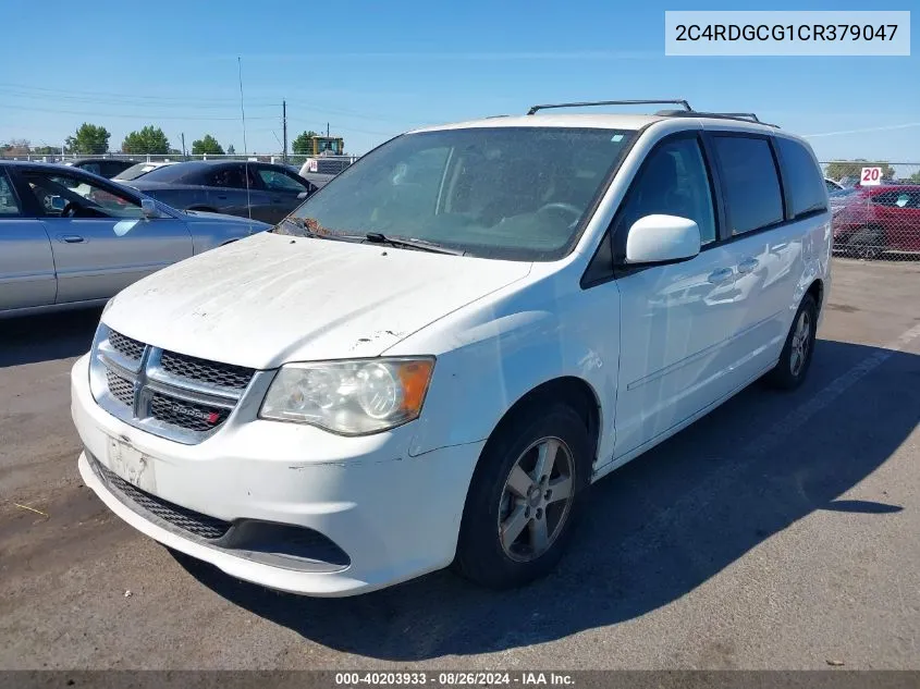 2012 Dodge Grand Caravan Sxt VIN: 2C4RDGCG1CR379047 Lot: 40203933