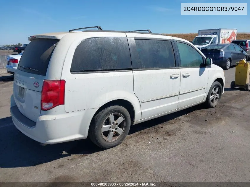 2012 Dodge Grand Caravan Sxt VIN: 2C4RDGCG1CR379047 Lot: 40203933