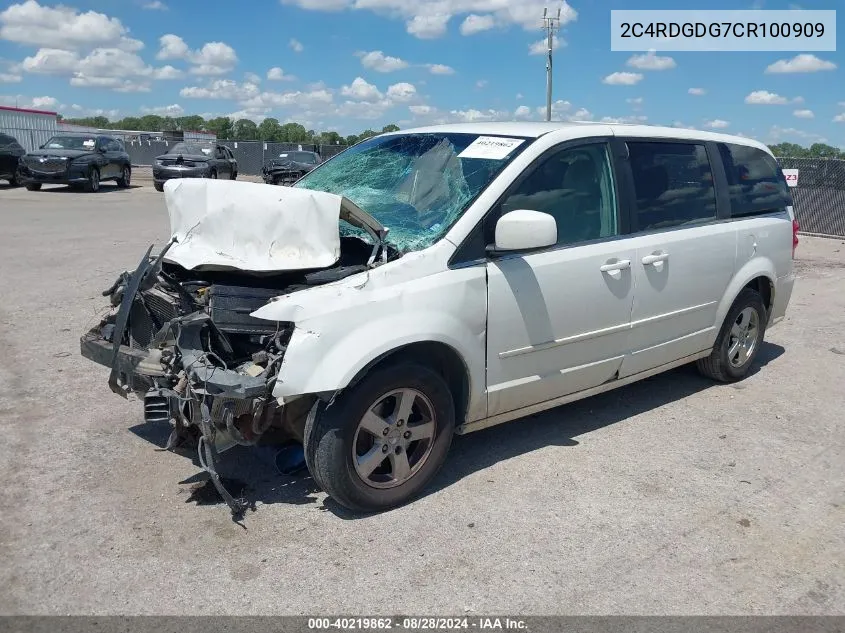 2012 Dodge Grand Caravan Crew VIN: 2C4RDGDG7CR100909 Lot: 40219862