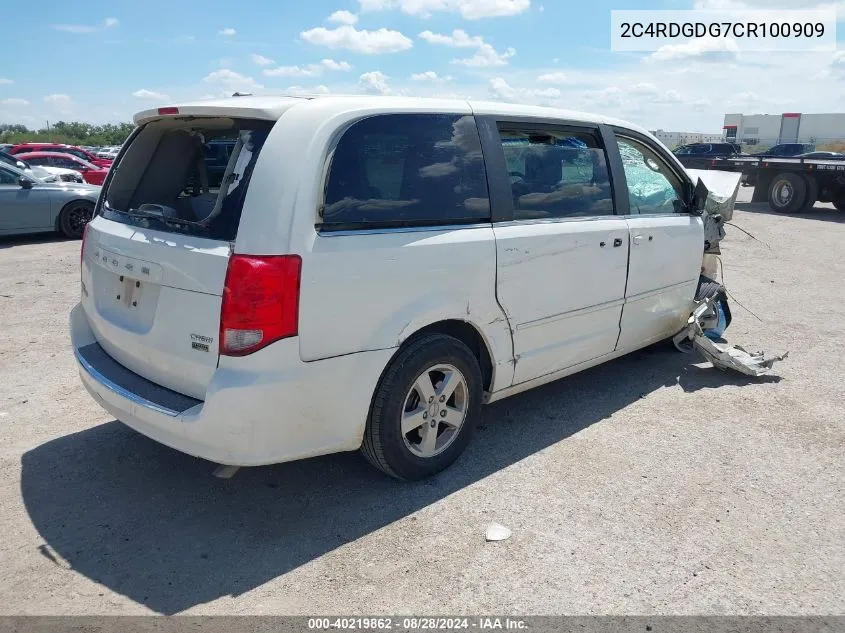 2012 Dodge Grand Caravan Crew VIN: 2C4RDGDG7CR100909 Lot: 40219862