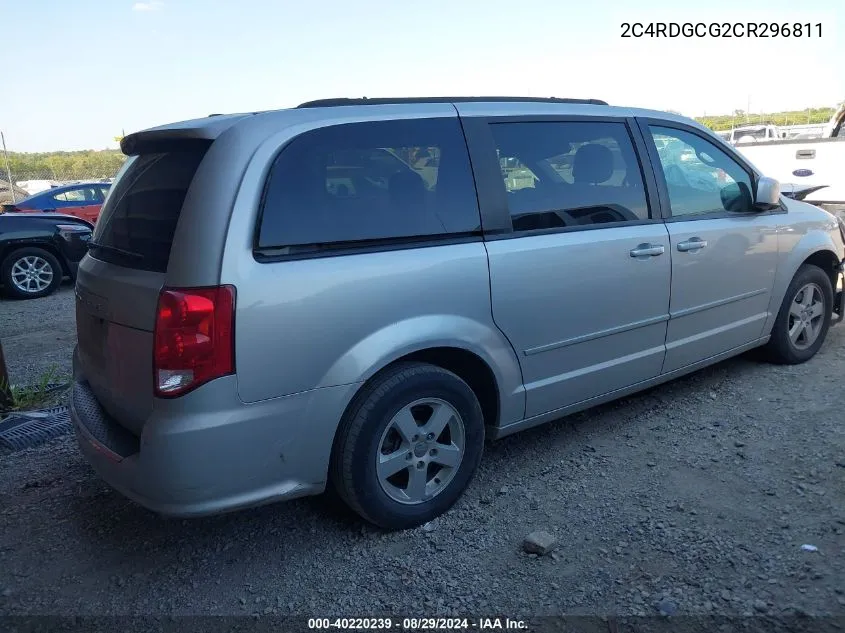 2012 Dodge Grand Caravan Sxt VIN: 2C4RDGCG2CR296811 Lot: 40220239