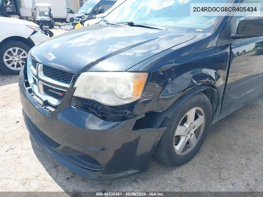 2C4RDGCG8CR405434 2012 Dodge Grand Caravan Sxt