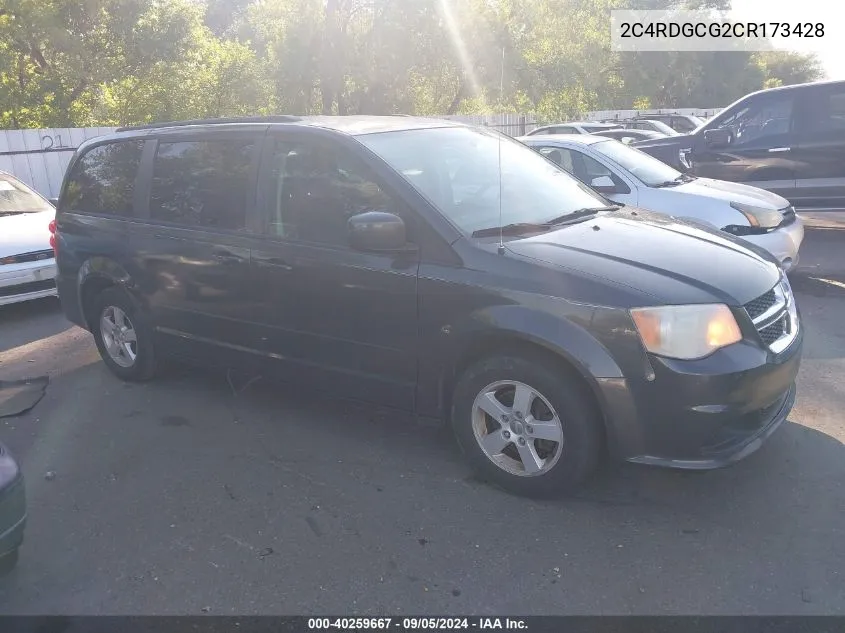 2012 Dodge Grand Caravan Sxt VIN: 2C4RDGCG2CR173428 Lot: 40259667