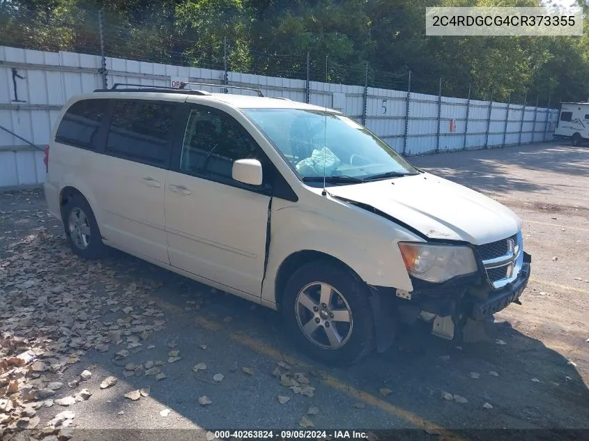 2012 Dodge Grand Caravan Sxt VIN: 2C4RDGCG4CR373355 Lot: 40263824