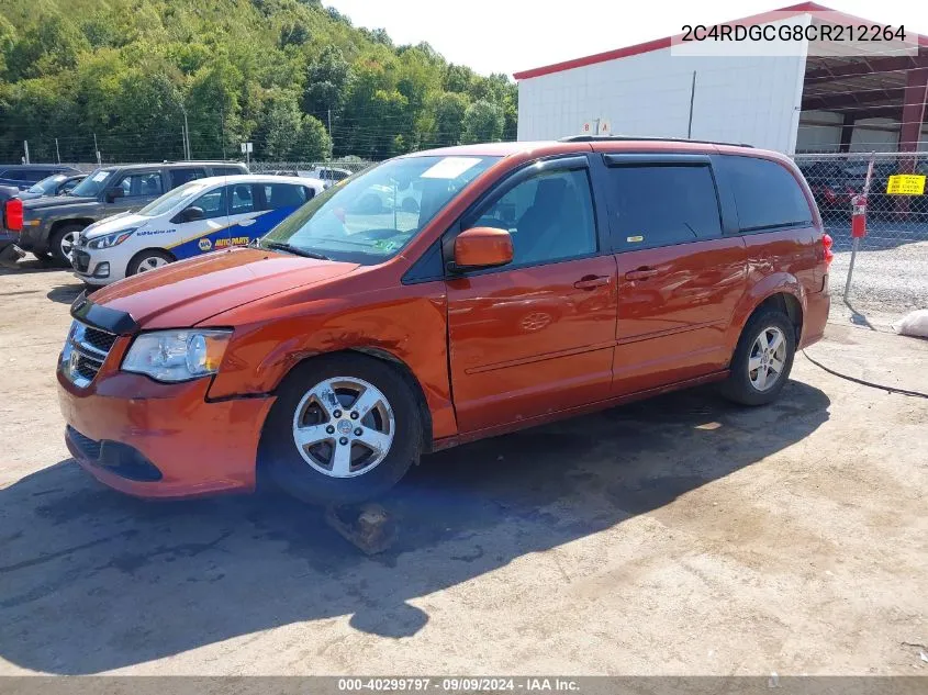 2012 Dodge Grand Caravan Sxt VIN: 2C4RDGCG8CR212264 Lot: 40299797