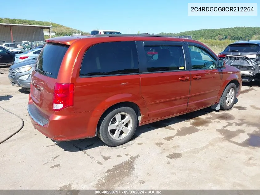 2012 Dodge Grand Caravan Sxt VIN: 2C4RDGCG8CR212264 Lot: 40299797