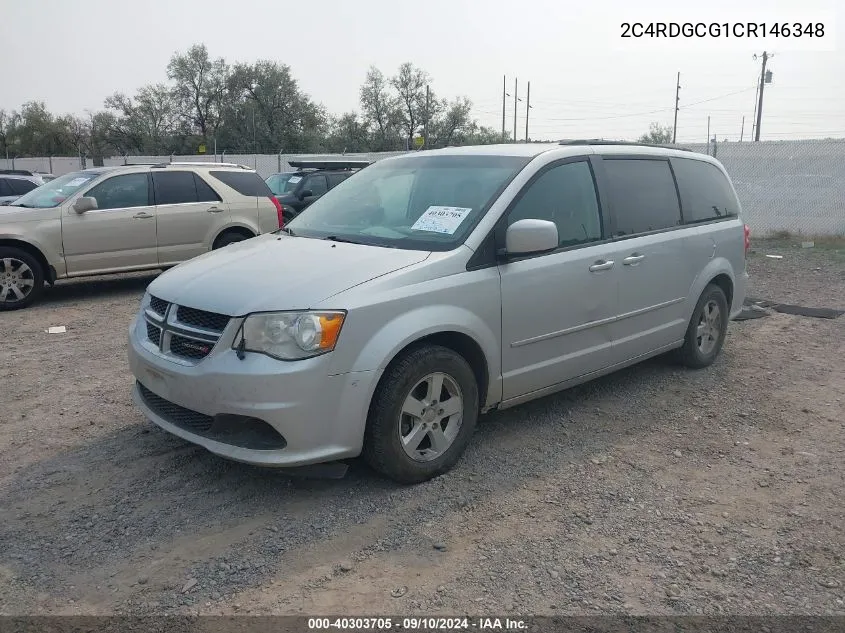 2012 Dodge Grand Caravan Sxt VIN: 2C4RDGCG1CR146348 Lot: 40303705