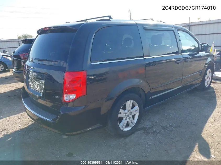 2C4RDGDG7CR174010 2012 Dodge Grand Caravan Crew