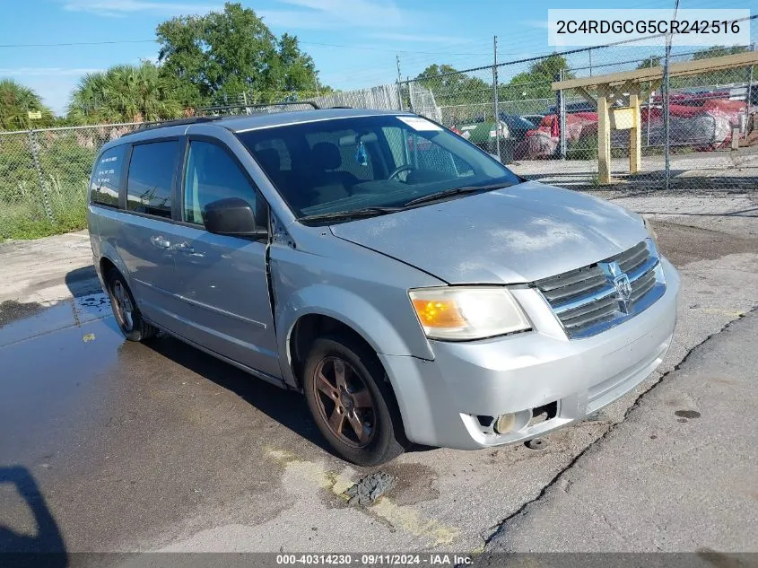 2012 Dodge Grand Caravan Sxt VIN: 2C4RDGCG5CR242516 Lot: 40314230