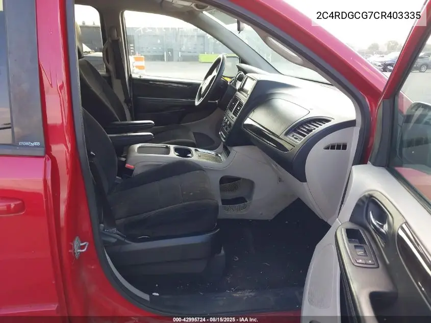 2C4RDGCG7CR403335 2012 Dodge Grand Caravan Sxt