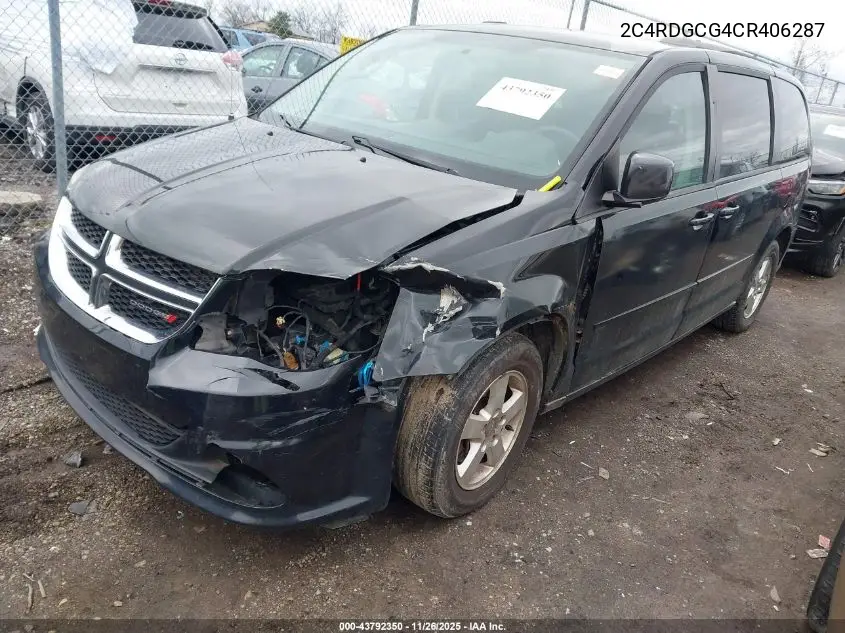 2C4RDGCG4CR406287 2012 Dodge Grand Caravan Sxt