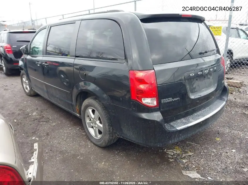 2C4RDGCG4CR406287 2012 Dodge Grand Caravan Sxt