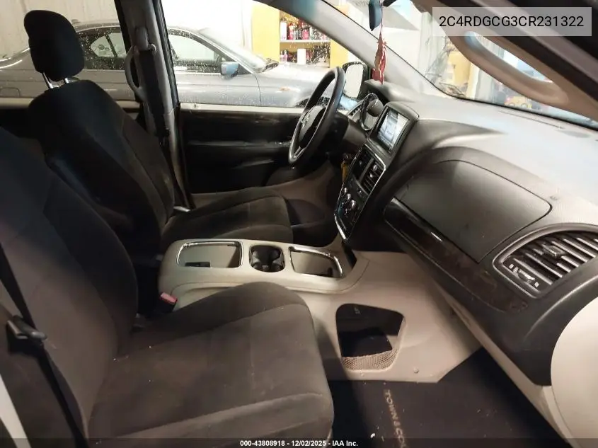 2C4RDGCG3CR231322 2012 Dodge Grand Caravan Sxt