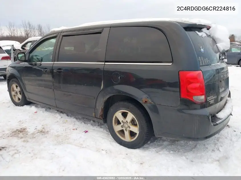 2C4RDGDG6CR224816 2012 Dodge Grand Caravan Crew
