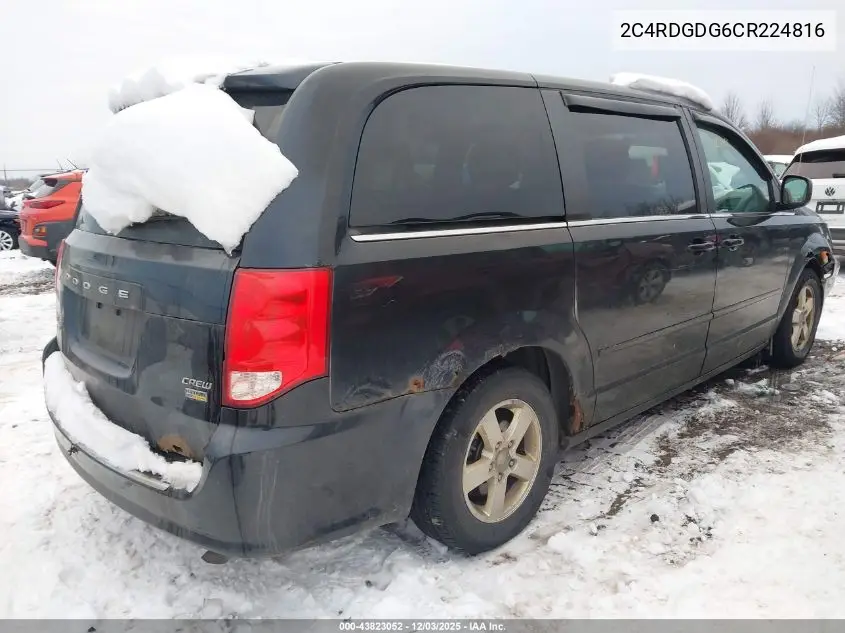 2C4RDGDG6CR224816 2012 Dodge Grand Caravan Crew