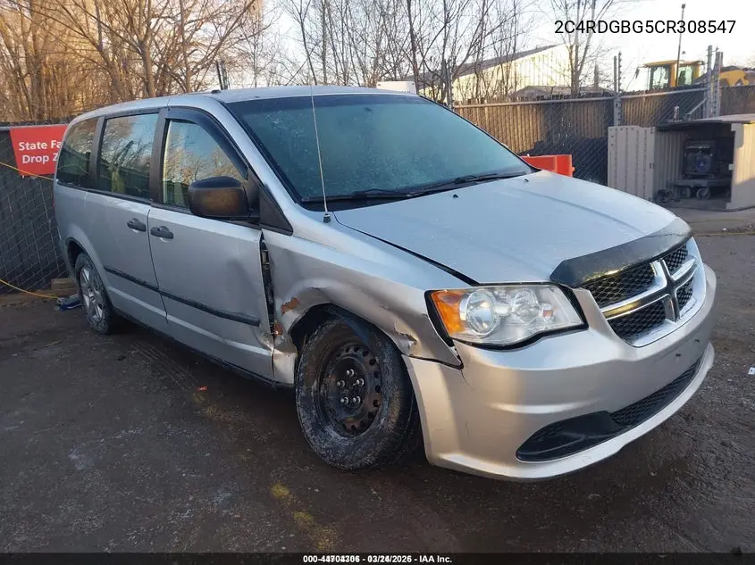 2C4RDGBG5CR308547 2012 Dodge Grand Caravan Se/Avp