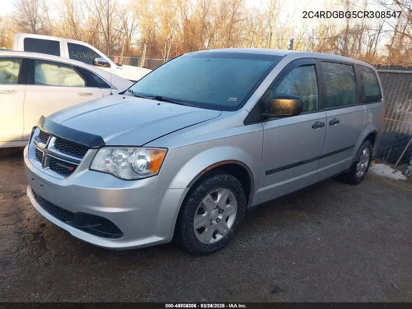 2C4RDGBG5CR308547 2012 Dodge Grand Caravan Se/Avp