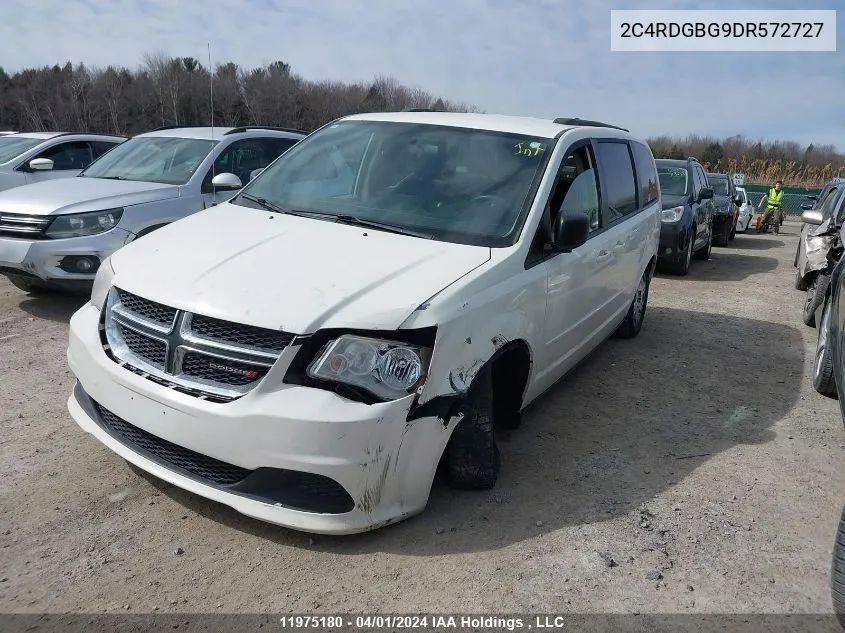 2C4RDGBG9DR572727 2013 Dodge Grand Caravan Se