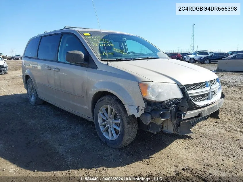 2C4RDGBG4DR666398 2013 Dodge Grand Caravan Se