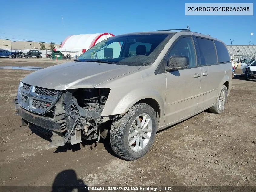 2013 Dodge Grand Caravan Se VIN: 2C4RDGBG4DR666398 Lot: 11984440