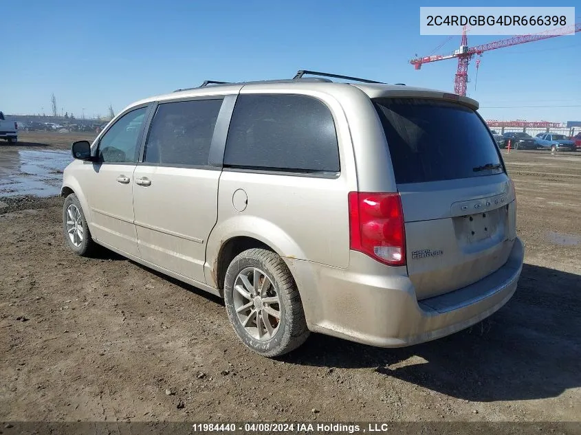 2013 Dodge Grand Caravan Se VIN: 2C4RDGBG4DR666398 Lot: 11984440