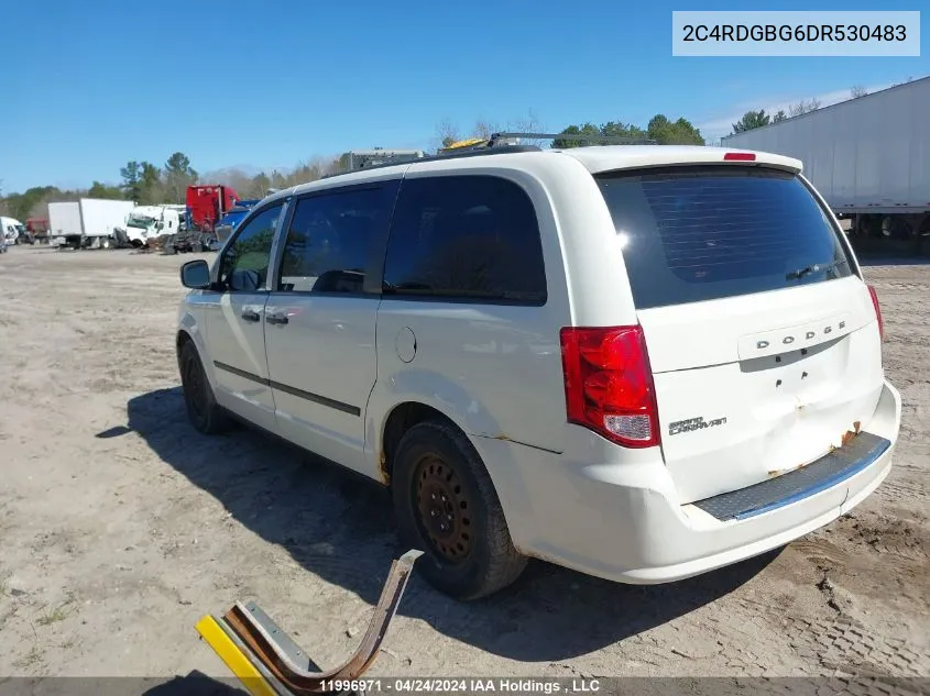 2C4RDGBG6DR530483 2013 Dodge Grand Caravan Se/Sxt