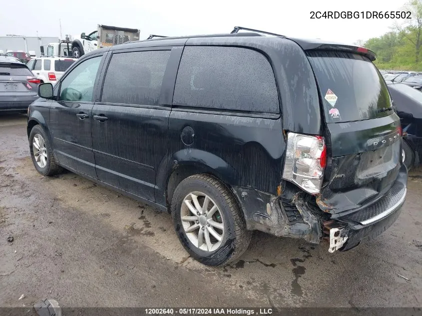 2013 Dodge Grand Caravan Sxt VIN: 2C4RDGBG1DR665502 Lot: 12002640