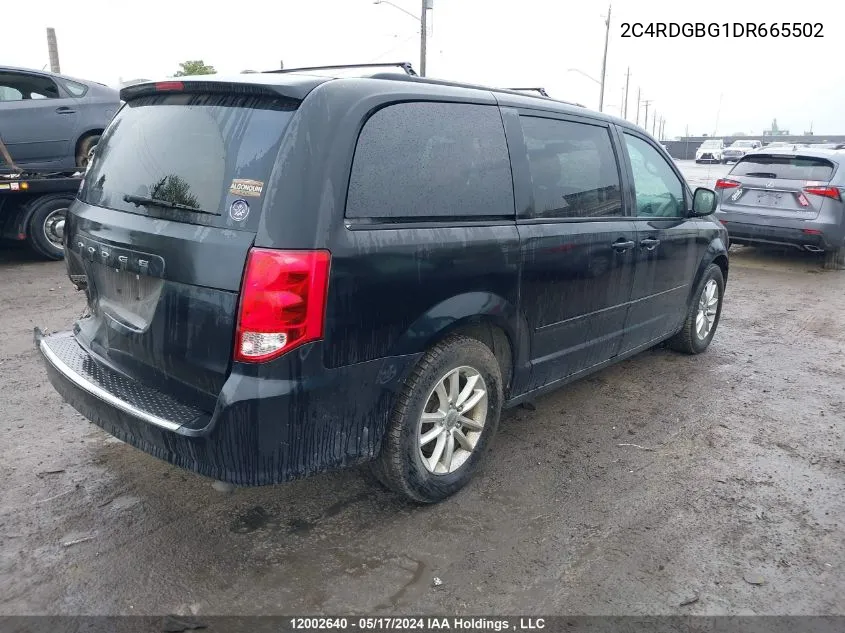 2C4RDGBG1DR665502 2013 Dodge Grand Caravan Sxt