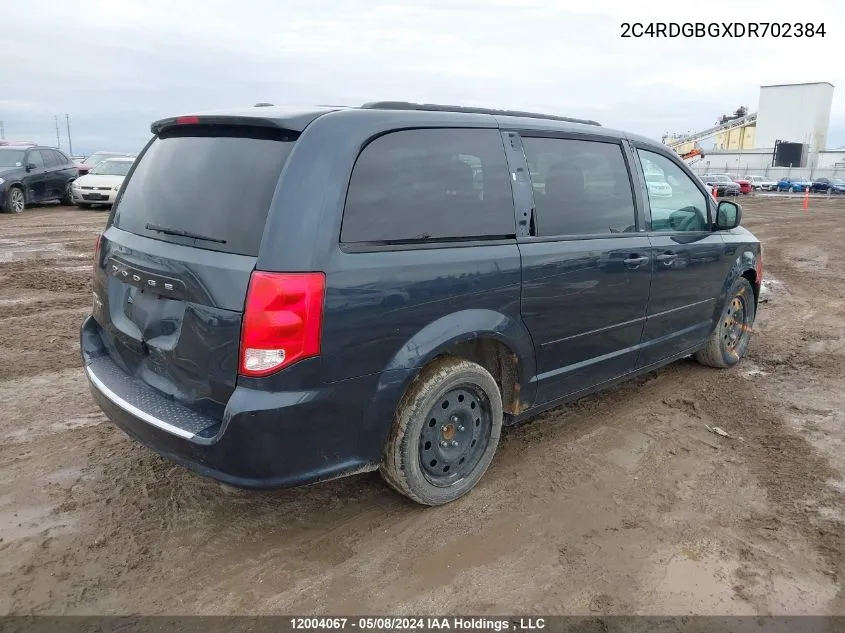 2C4RDGBGXDR702384 2013 Dodge Grand Caravan Se/Sxt