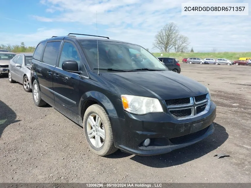 2C4RDGDG8DR671357 2013 Dodge Grand Caravan Crew