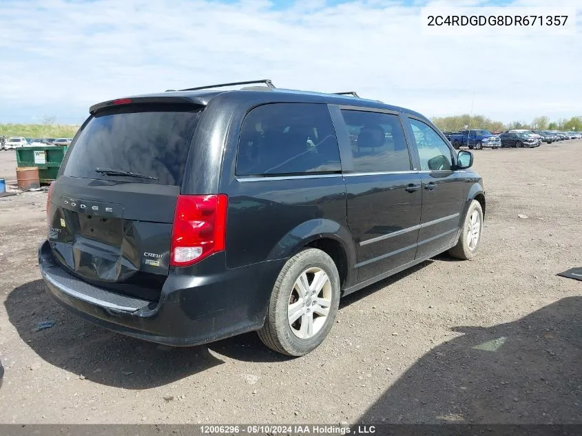 2C4RDGDG8DR671357 2013 Dodge Grand Caravan Crew