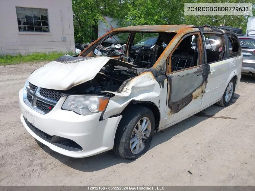 2013 Dodge Grand Caravan Se VIN: 2C4RDGBG8DR729633 Lot: 12012168