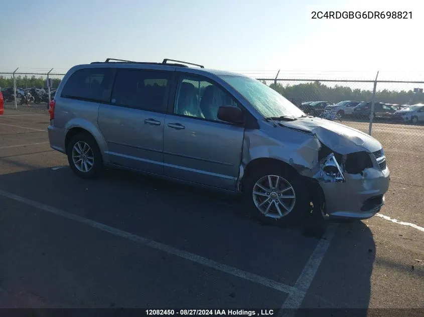 2013 Dodge Grand Caravan Se/Sxt VIN: 2C4RDGBG6DR698821 Lot: 12082450