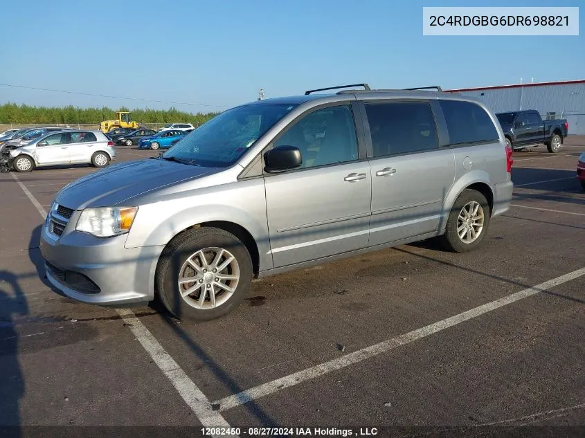 2013 Dodge Grand Caravan Se/Sxt VIN: 2C4RDGBG6DR698821 Lot: 12082450