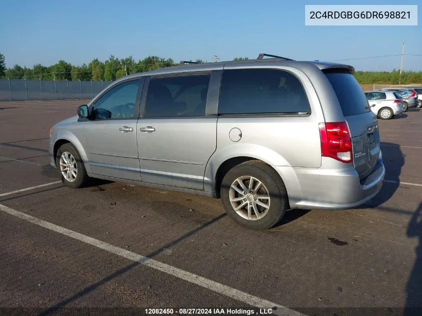 2C4RDGBG6DR698821 2013 Dodge Grand Caravan Se/Sxt