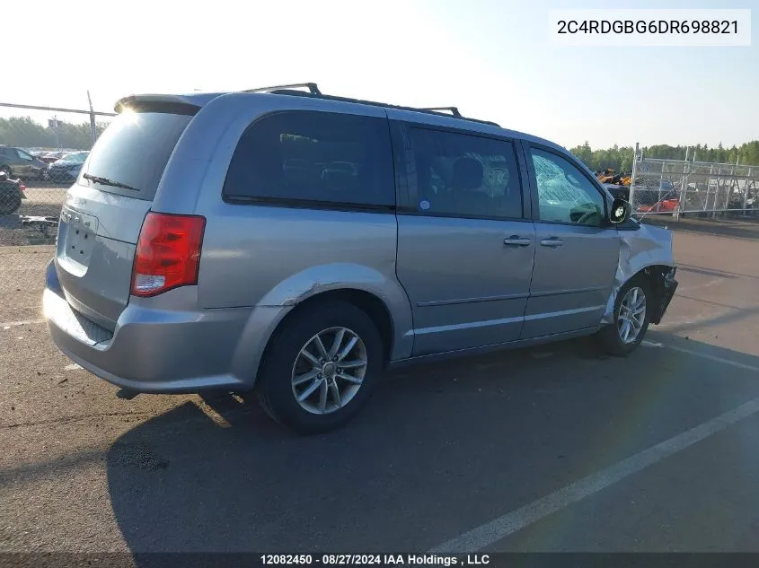 2C4RDGBG6DR698821 2013 Dodge Grand Caravan Se/Sxt