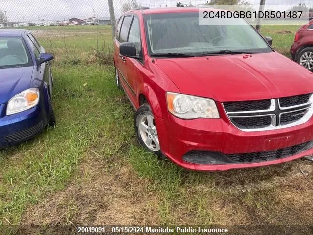 2C4RDGBG1DR501487 2013 Dodge Grand Caravan Se