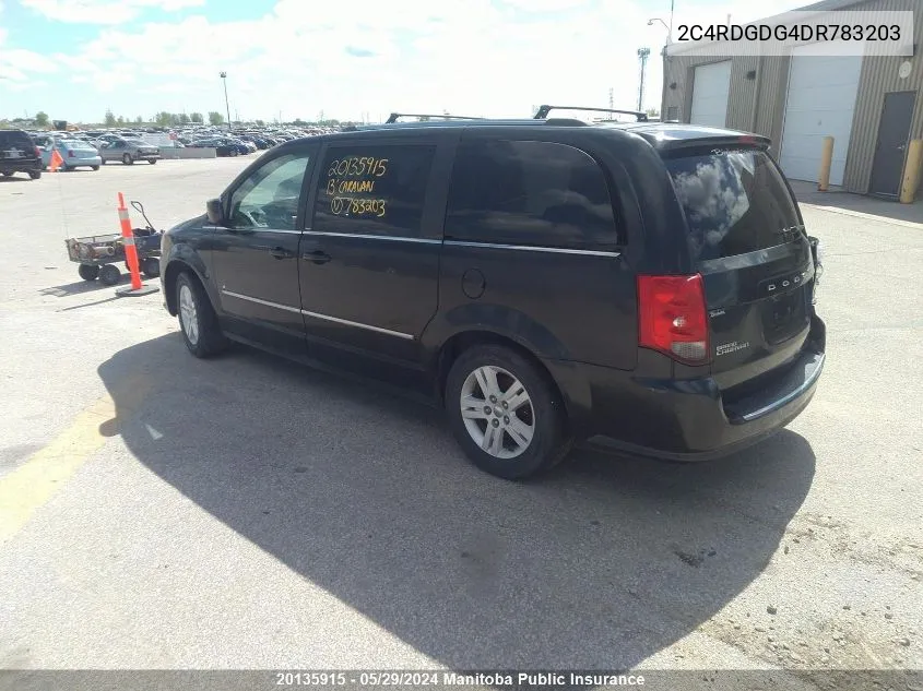 2013 Dodge Grand Caravan Crew VIN: 2C4RDGDG4DR783203 Lot: 20135915