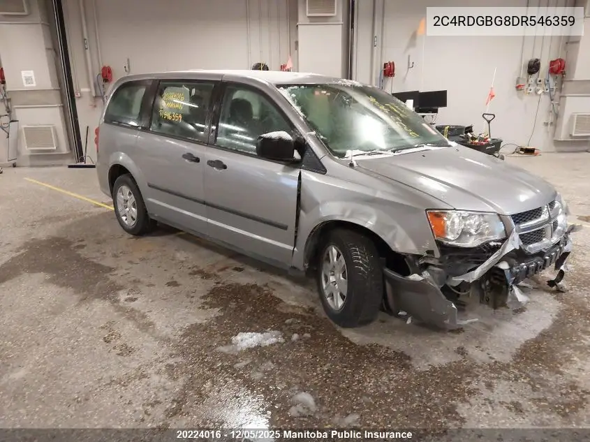 2C4RDGBG8DR546359 2013 Dodge Grand Caravan Se