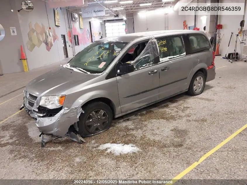 2C4RDGBG8DR546359 2013 Dodge Grand Caravan Se